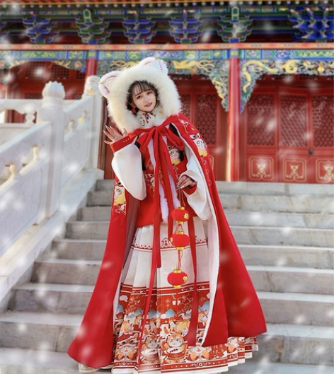 汉旭旗舰店 斗篷 毛领看图3,跟卖家图不一...