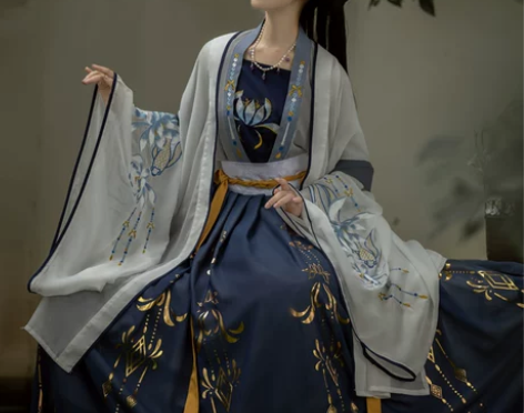 千韵岗琼华汉服女正品原创中国风齐腰正版全套...