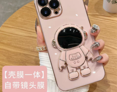 立体宇航员支架苹果13手机壳女新款iPho...