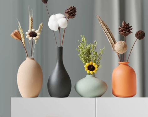 厂家清仓 ins北欧创意陶瓷小花瓶干花插花...