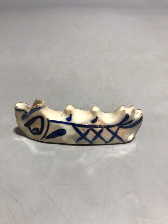 日本回流青花 手绘 老笔架 年代品 纯手工...