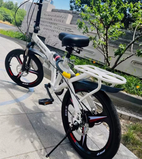 全新20寸大学生自行车双减震碟刹折叠奔驰宝...