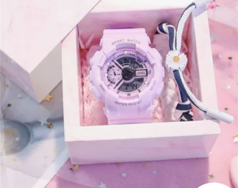 电子手表女款韩版杨紫同款初高中学生小众运动...