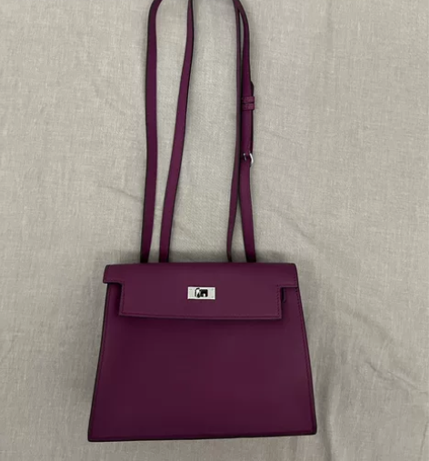 金家夫人包包 紫色跳舞包swift皮  背...