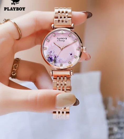 花花公子正品名牌时尚手表女士防水简约气质轻...
