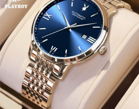 旗舰店花花公子手表男士机械表全自动防水潮流...