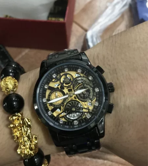 捡漏，老公喝酒饭桌上客户送的手表，全自动机...