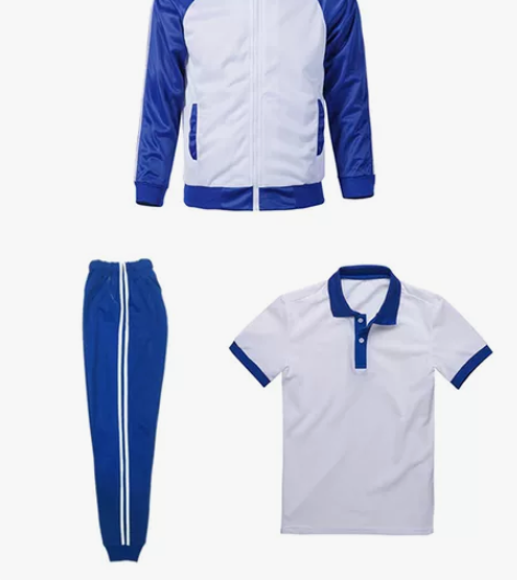 匆匆那年校服套装高中生初中小学生运动蓝白毕...