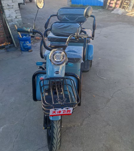 全新的天津飞鸽电动三轮车，今天下午物流刚到...