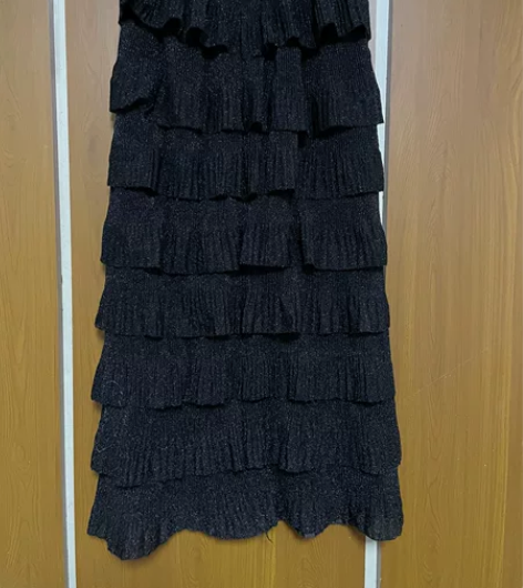 蛋糕裙穿过一次，均码穿120斤左右！长度到...