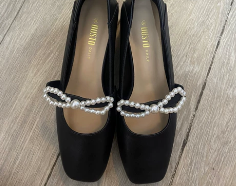 全新小黑鞋百搭阔腿裤裙子商务休闲可爱风 3...