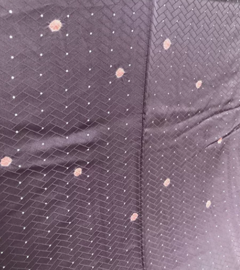 kiya喜屋灰紫鹿子绞小纹 材质：正绢微缎...