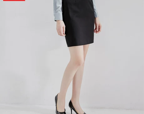 黑色包臀裙女夏季职业短裙工作裙子一步裙工装...