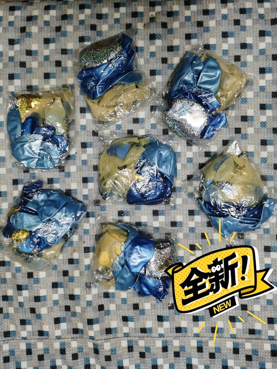 全新套装乳胶气球，带亮片，丝带，便宜清货，...