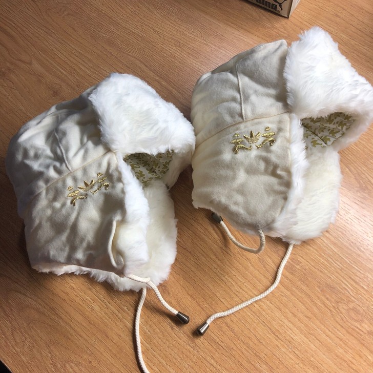 阿迪达斯adidas三叶草女士雪地帽 39...