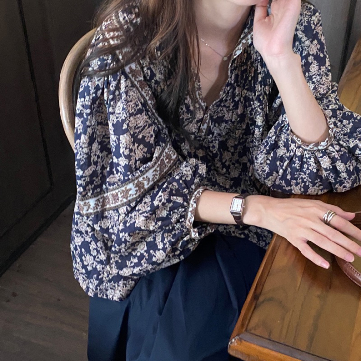 婉扮 蕾丝雪纺衫