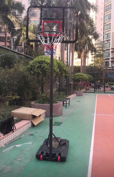 3.05标准高度篮球架成人移动青少年可升降...