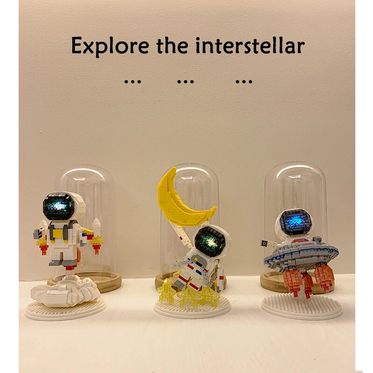 兼容乐高太空人宇航员系列微型小颗粒儿童益智...