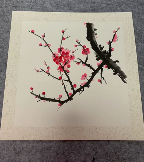 国画梅花 生宣卡纸3333满80包邮，售出...