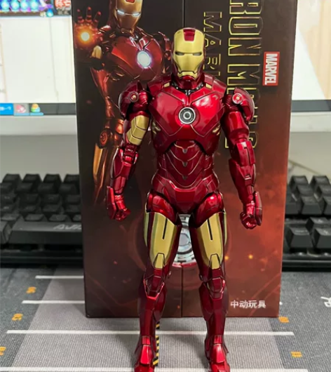 中动 钢铁侠 手办mk4模型 漫威正版 复...