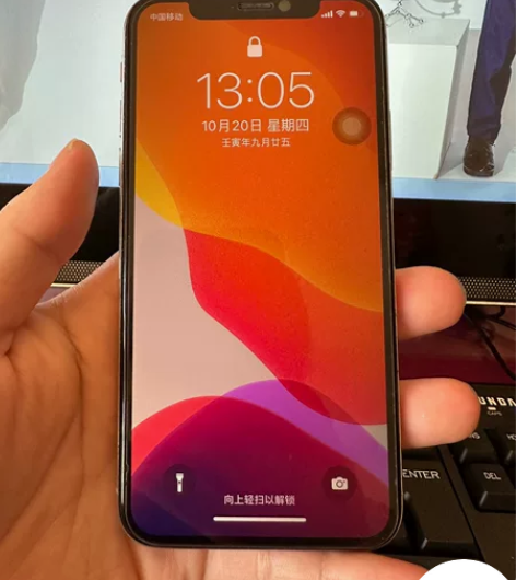 iphonex256国行银色成色还可以电池...