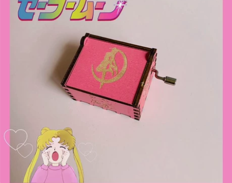 粉粉的童年回忆美少女战士手摇音乐盒 美少女...