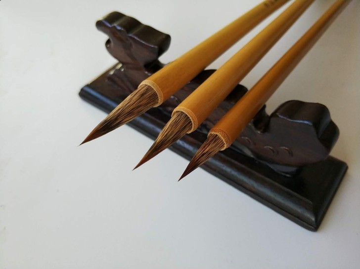 鼠须兼毫毛笔三支包邮