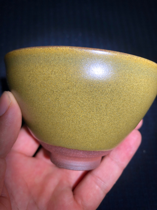 刘学明柴烧建盏茶抹束口盏主人杯 口径9.9...