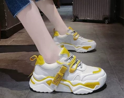 直销2020新款老爹鞋女ins潮秋季透气网...