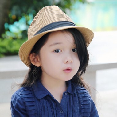 16朵朵小铺 手工纸草编织礼帽男女儿童宝宝...