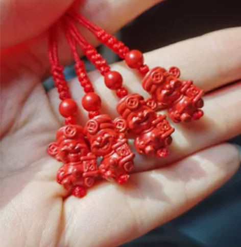 朱砂钥匙挂车挂包挂手机挂绳 八卦 美人鱼 ...