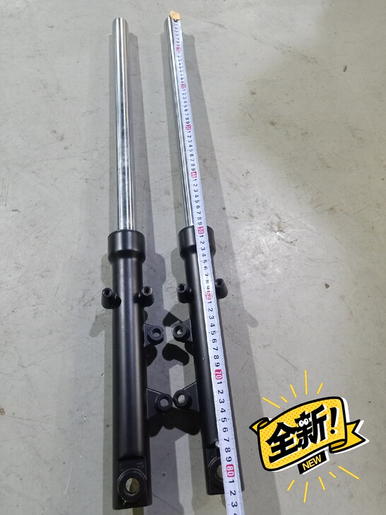 地平线摩托车跑车前减震器双碟刹避震器金鹰北...