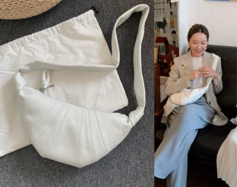 ?高品质 小号牛角包白色好品质头层羊皮真皮...