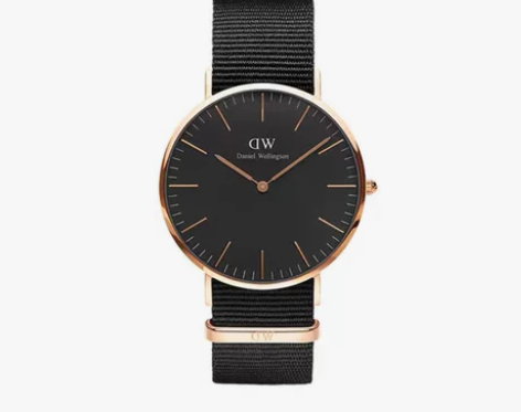 dw手表男 CLASSIC系列纯色织纹 丹...