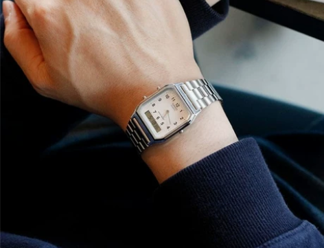 卡西欧复古风小方块手表男女学生经典简约防水...