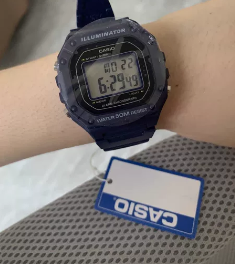 CASIO卡西欧w218h防水运动电子表 ...