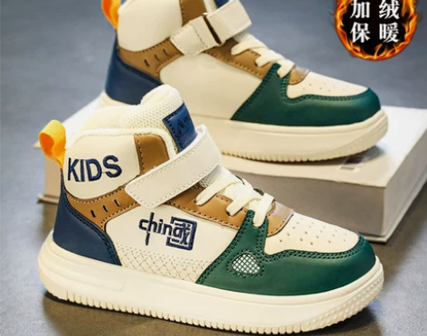 特步男童鞋2022冬季新款儿童运动鞋中大童...