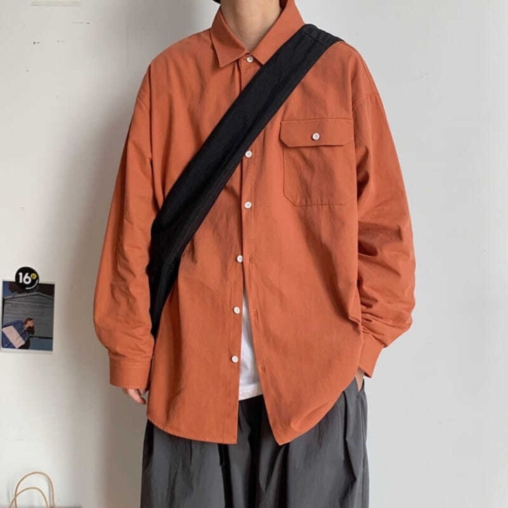 新店特价春秋季衬衫男长袖学生韩版潮流帅气工...