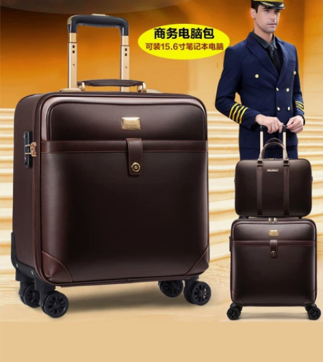 珉璐保罗行李箱，20寸横款正方形登机箱，只...