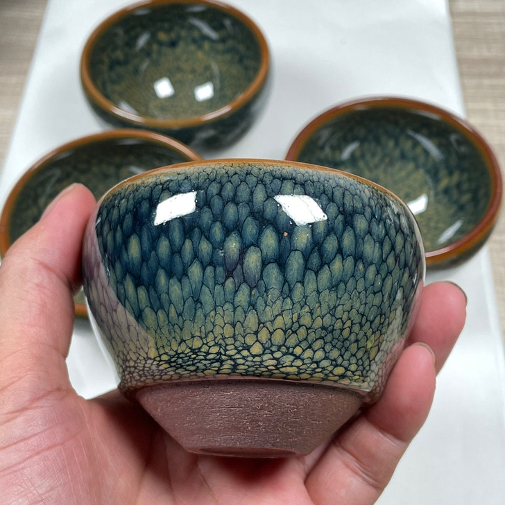 建盏.元财.建窑建盏黑瓷复古主人杯数量不多