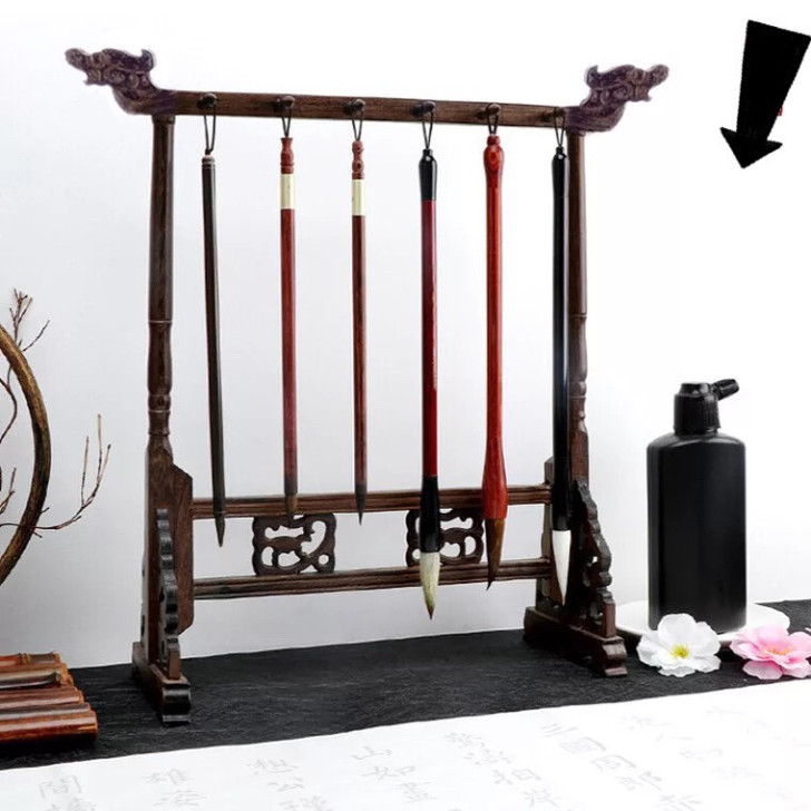 包邮】龙头仿古笔挂毛笔挂毛笔架笔挂笔搁鸡翅...