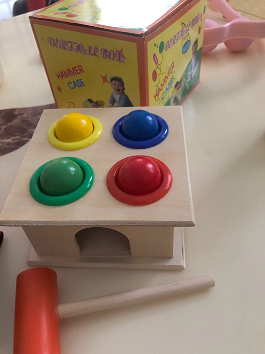 儿童益智力木制敲打玩具