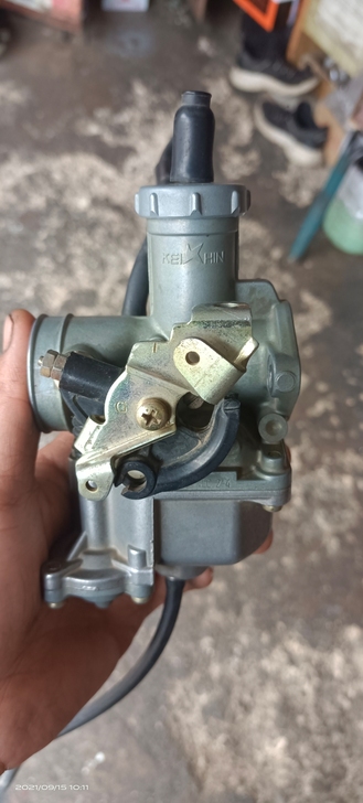 98年五羊本田125一A原装化油器拆车件,...