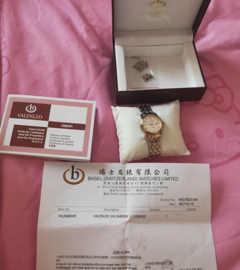 瑞士机械女表，在香港买的，有小票 感兴趣的...