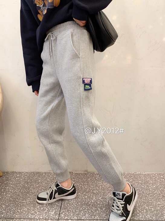 加绒休闲裤