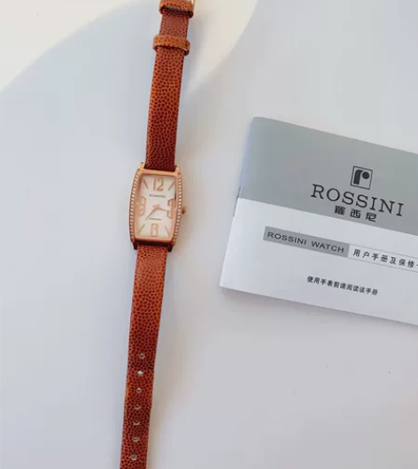 正品罗西尼Rossni玫瑰金手表～极美！5...