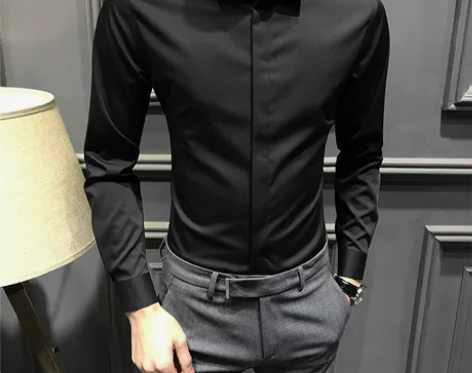 衬衫衬衣秋冬2022男士衬衫长袖加绒保暖修...