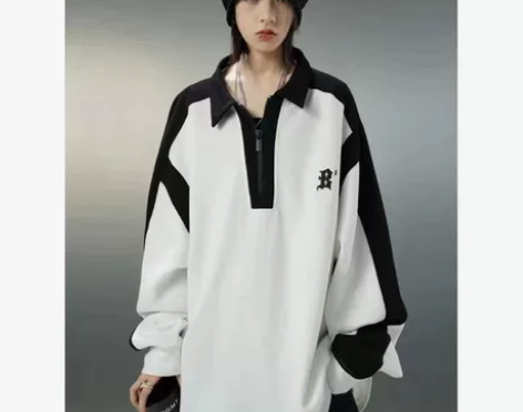 不计后果新款重磅山系POLO卫衣男国潮情侣...