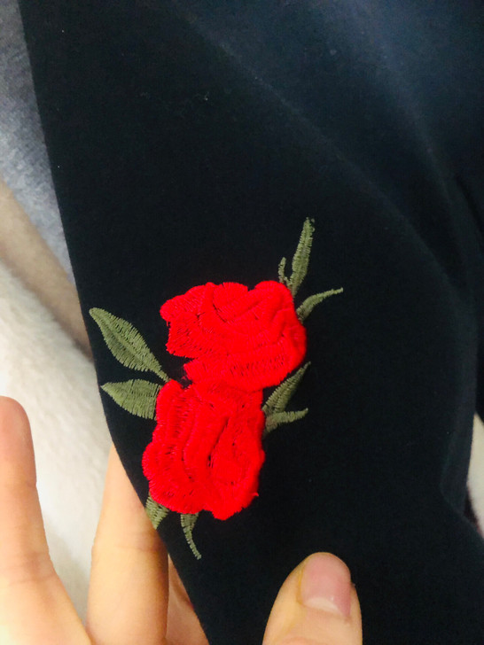 绣花棒球外套