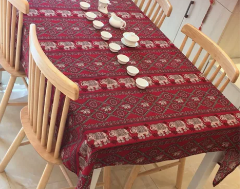 泰国如意小象 吉祥图案印花 布艺家具服装布...